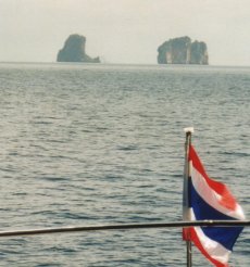 Die Bida-Inseln s�dlich Phi Phi